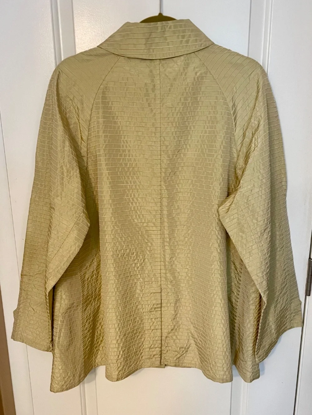 Chanel Vintage 2001 Cruise Soutien Collar Jacket Coat Green IT 44 P16833V09218